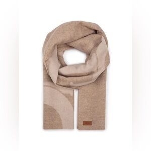 UGG Scarf W Woven Ugg Logo Scarf Beige Large Wrap
